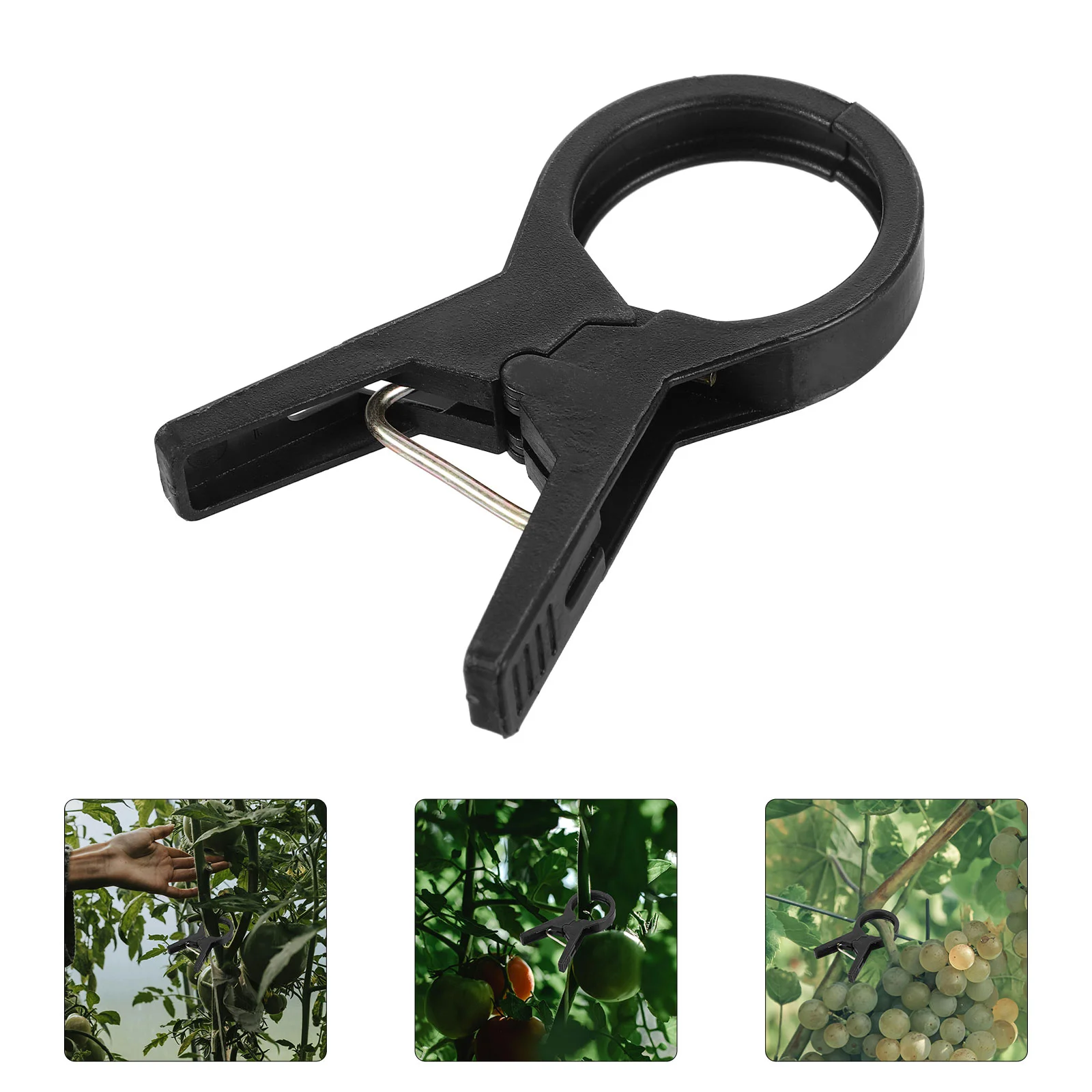 

100 Pcs Tomato Agricultural Greenhouse Clip Tomatoe Plastic Plant Clips for Climbing Plants Clear