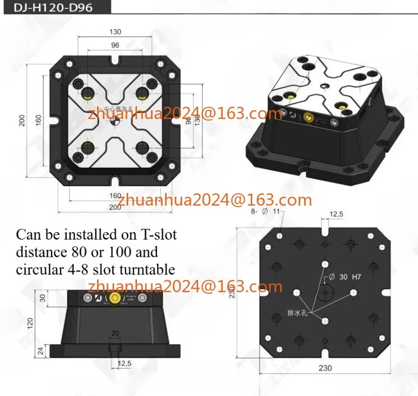 

DJ-H120-D5296 Зеркало с нулевой точкой центрирования и быстрой сменой оси, самоцентрирующееся, для 4-5-осевых систем, с регулировкой высоты по нулевой точке, для 4-осевых систем