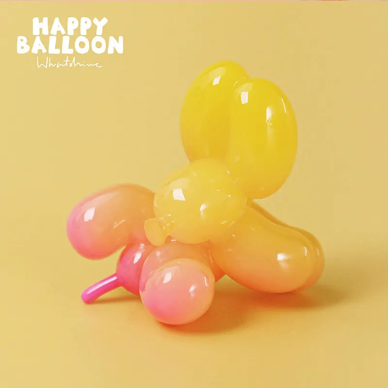 

Genuine V1 Moedouble Happy Balloon Dog Blind Box Mini Bean Cute Collectible Figure Surprise Caja Kawaii Toys Kids Birthday Gift