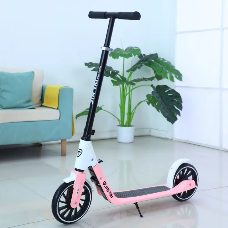 Foldable Portable Kick Scooter for Children and Teenagers One-Legged Scooter Big Two-Wheel City Work School Student Dropshipping