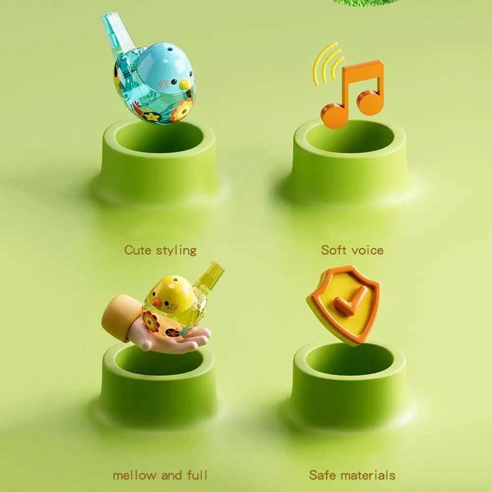 Filled with Water Water Bird Whistle Hanging Rope Soft Voice Children's Whistle Develop Mouth Muscles Pronunciation Training