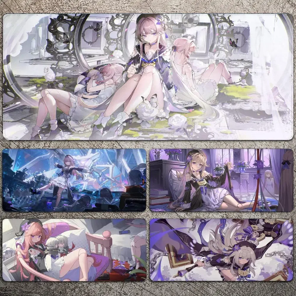 

Herta Honkai Star Rail Anime Girl Mousepad Large Gaming Mouse Pad LockEdge Thickened Computer Keyboard Table Desk Mat