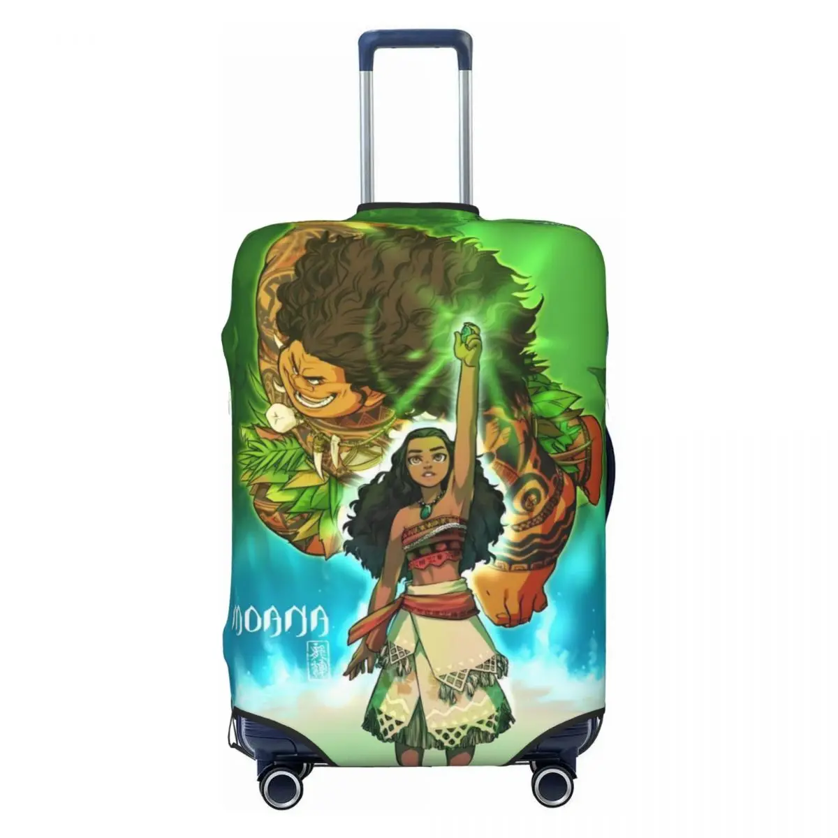 

Пользовательский чехол для багажа Moana, милый мультяшный аниме, графический принт, защитные чехлы для чемодана, костюм для 18-32 дюймов