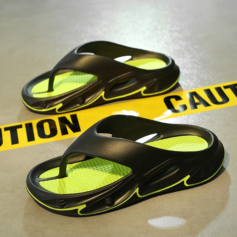 Men Slippers Summer EVA Flip Flops EVA Lightweight Non Slip Sandals Platform Soft Slides Bedroom Unisex Comfortable Bathroom