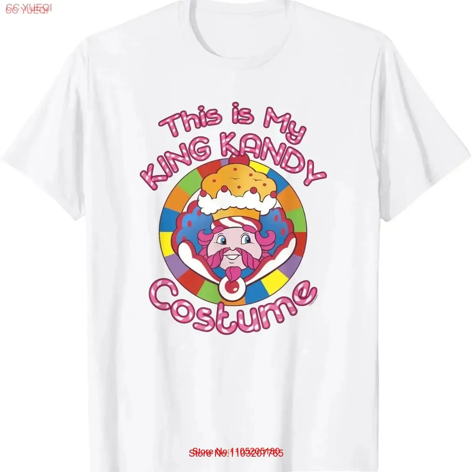 Candy Land Halloween This Is My King Kandy Costume T Shirt vintage Washed Versatile Top For Everyday Wear Breathable vintage