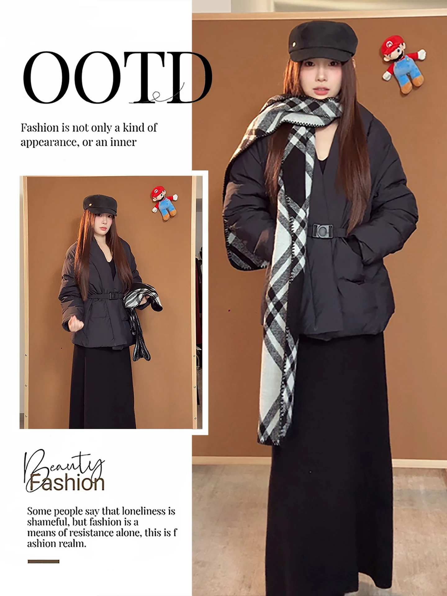 

Корейская зимняя женская куртка-пальто из хлопка с поясом, новая, маленький размер, универсальная, теплая, свободного кроя, для повседневной носки...