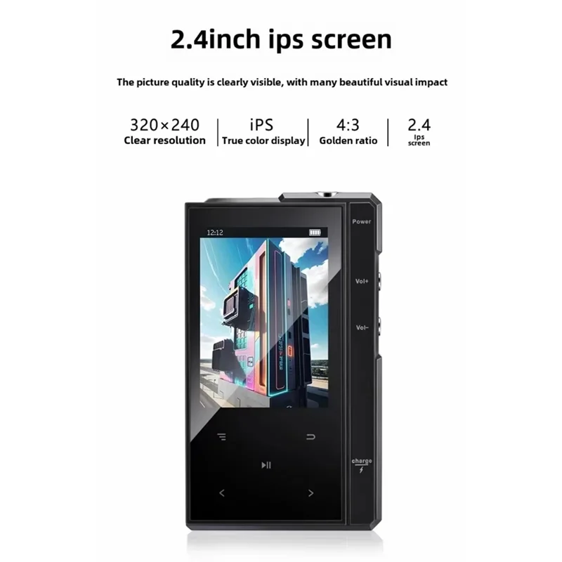 New!M1601 MP3 Portable Music Player Music Player With 2.4Inch 320X 240 Screen 1500Mah Music Player