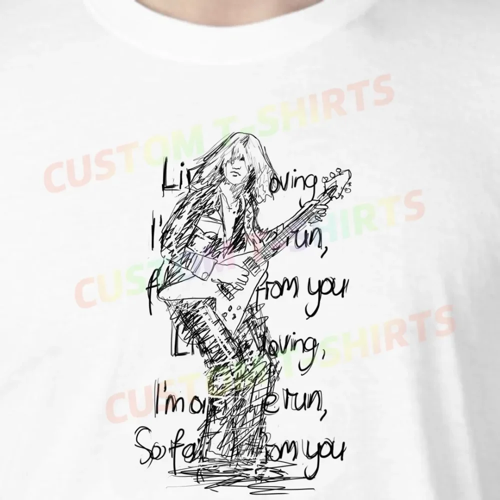 

65 157_Michael_Schenker_–_Doctor_Doctor Fans' comic-style hand-drawn pattern T-shirts for both men and women in summer