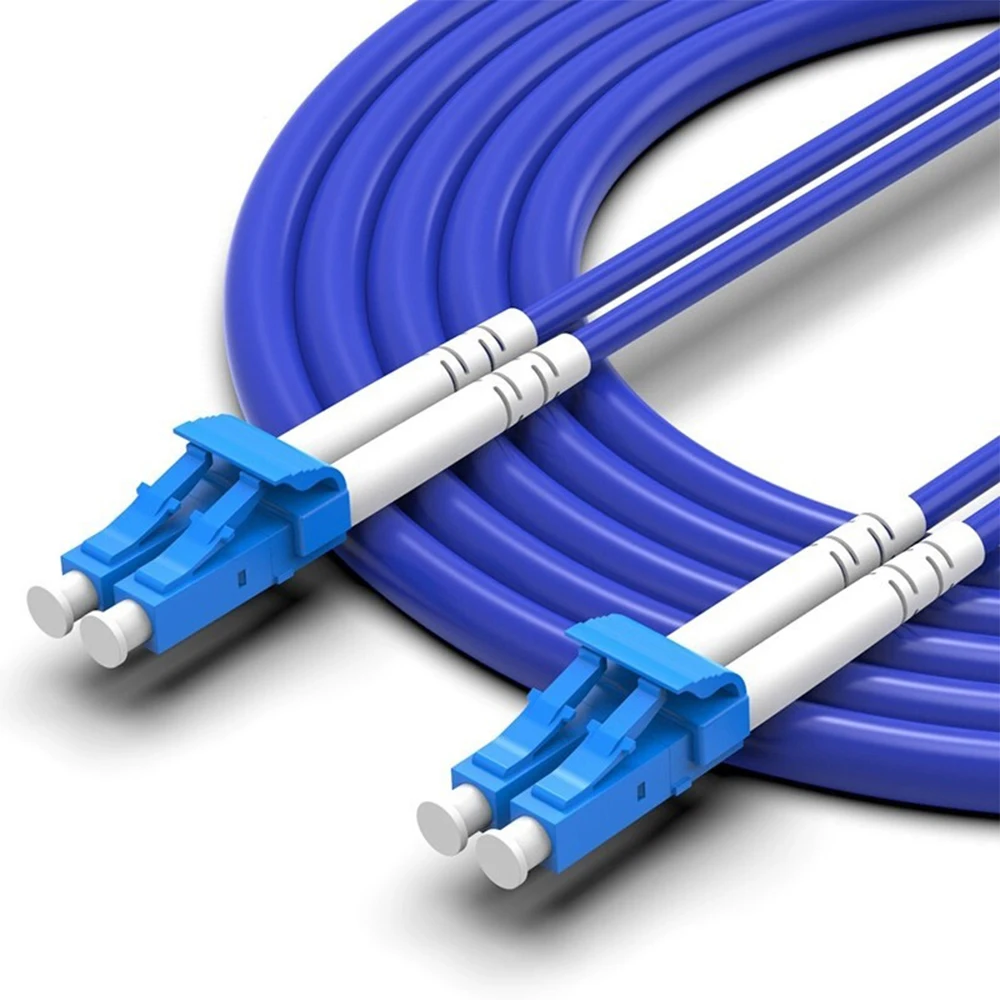 LC UPC to LC UPC Armored 3.0mm Fiber Optic Patch Cable 1/2/3/5M Indoor G657A1 Duplex OS2 Single Mode Fiber Patch Jumper Cable