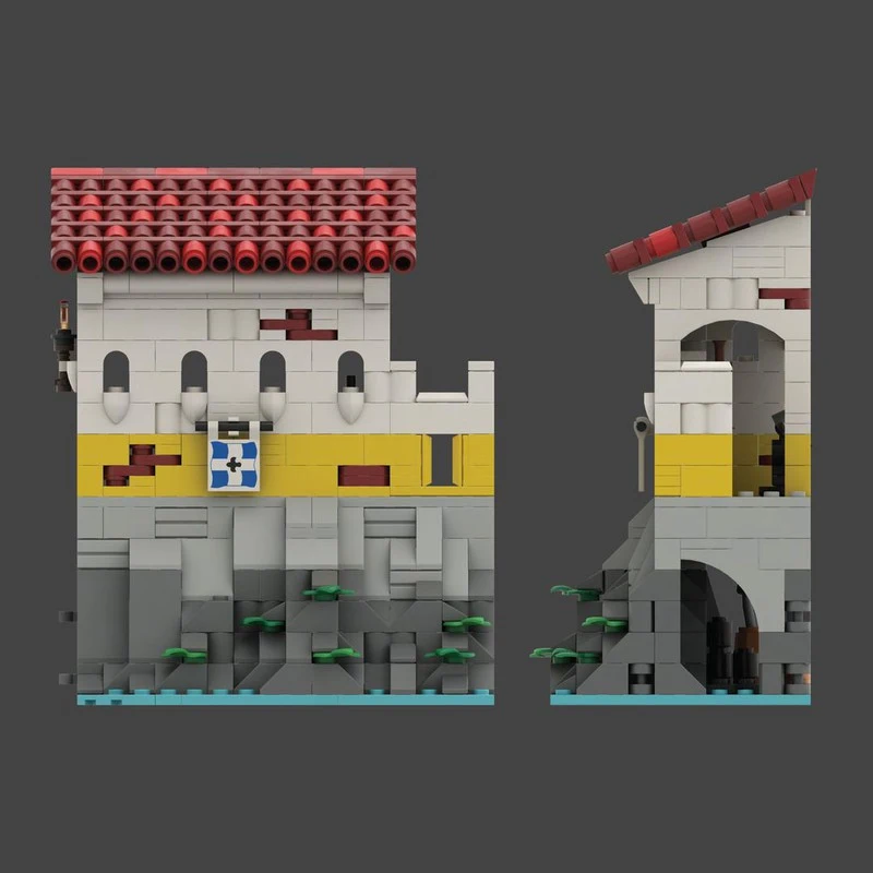 Custom 454 PCS MOC Pirate Series Medieval Building Block Armory Expansion: Eldorado Fortress DIY Assembly Toy Kid Birthday Gift