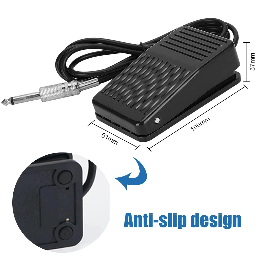 Tattoo Power Supply Switch Foot Pedal with Plug Cable Footswitch for Makeup Machine Gun High Sensitive Tattoo Power Controller