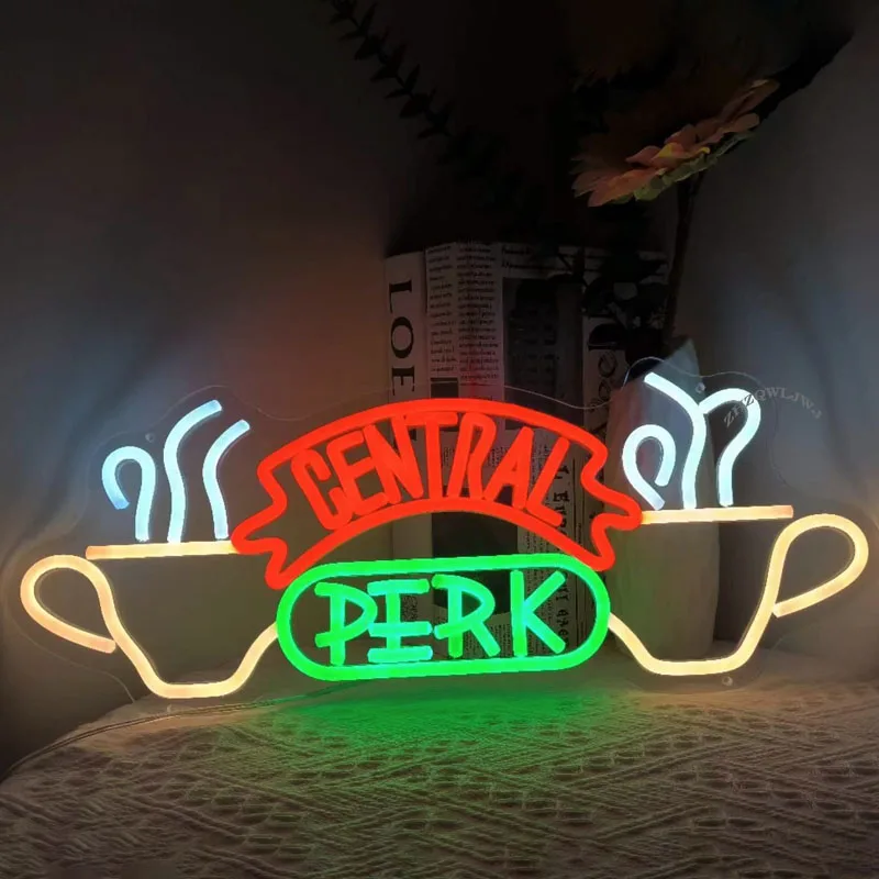 Centraal Perk Neon Bord Voor Bar Pub Club Winkel Home Wall Opknoping Flex Neon Lights Bruiloft Home Party Led Licht Muur Decor Cadeau