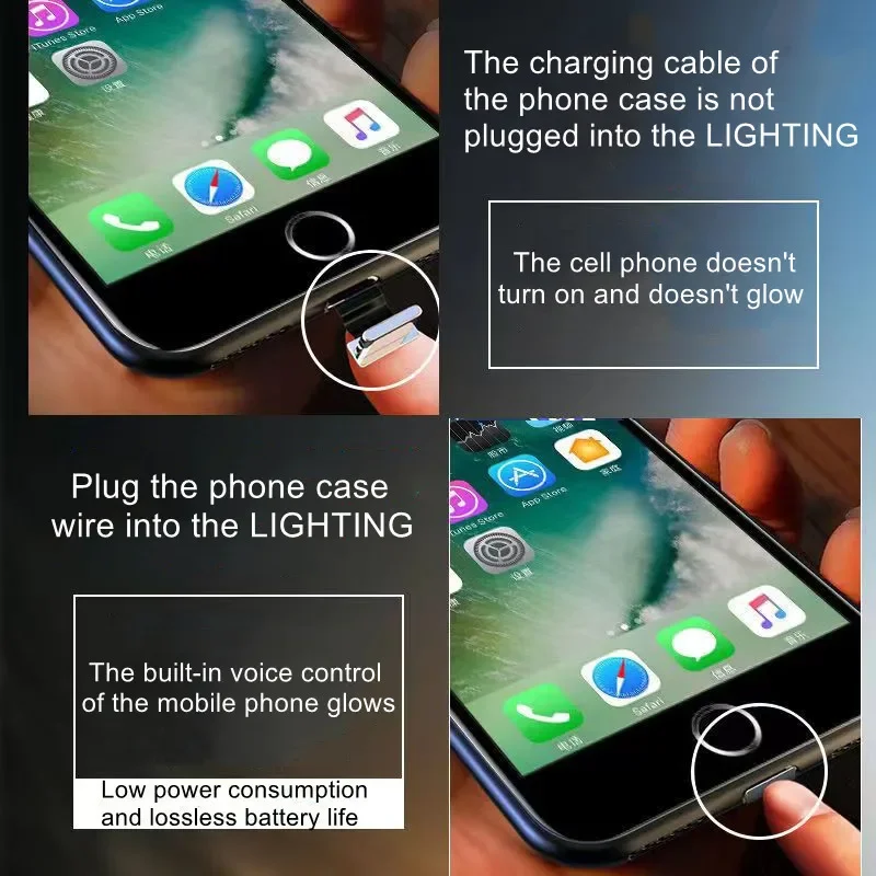 Luminous Cartoon Bear Led Flash Light Up Phone Case For Samsung Galaxy Z Fold 5 Voice Control Glass Cover for Samsung Z Fold 5