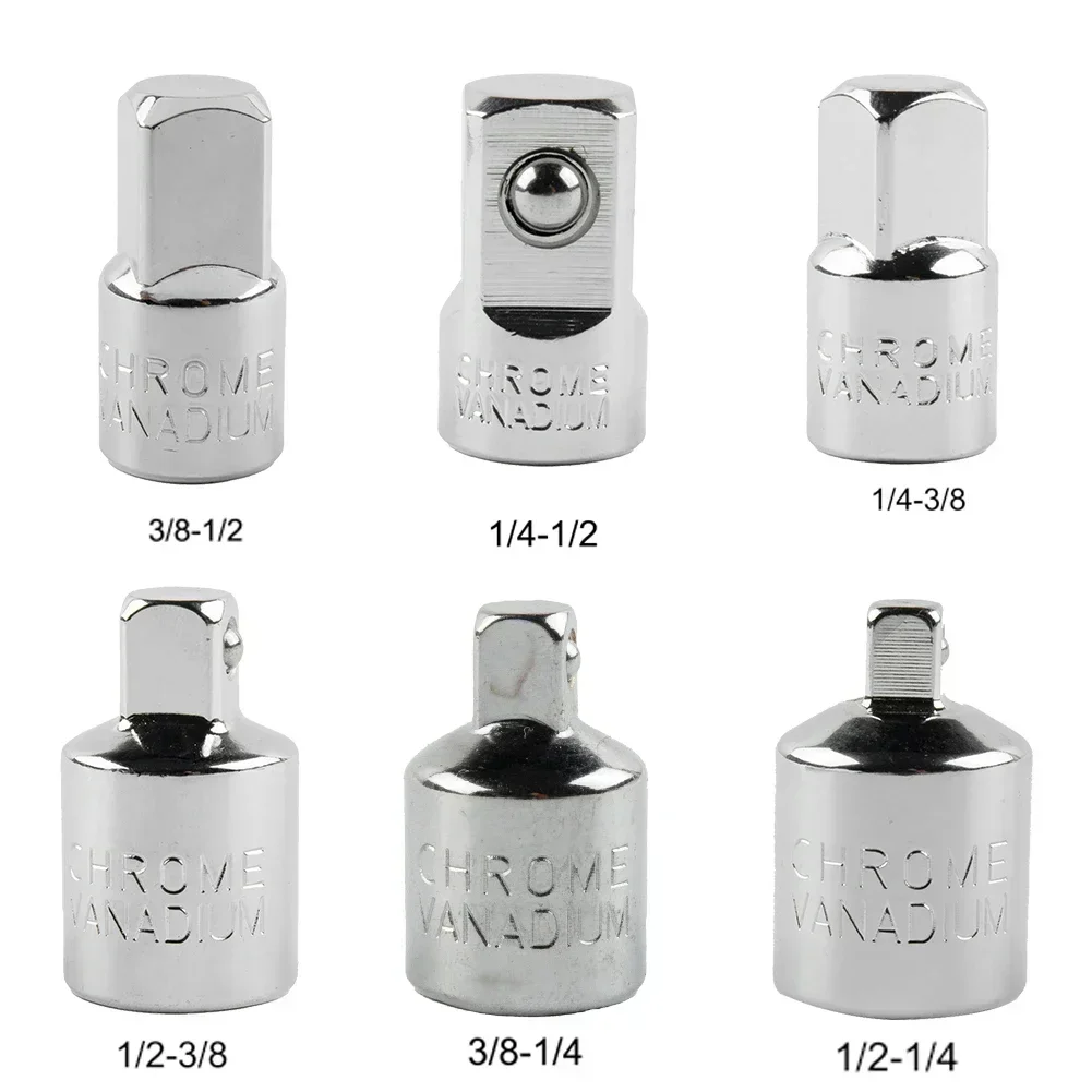 ﻿1/4" 3/8" 1/2" Drive Ratchet Socket Adapter Drive Head Ratchet Wrench Joint Socket Female To Male Converter Hand Tools