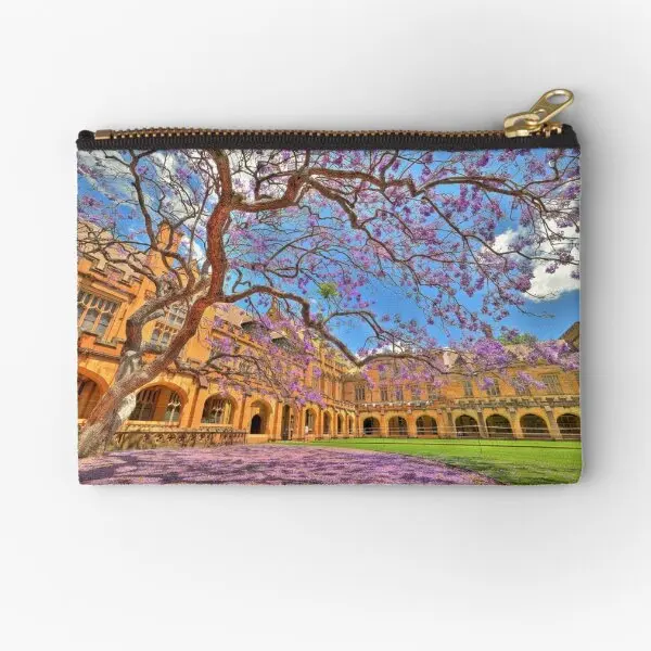 

Jacaranda At The University Of Sydney Zipper Pouches Men Bag Cosmetic Socks Key Wallet Small Pure Pocket Underwear Storage