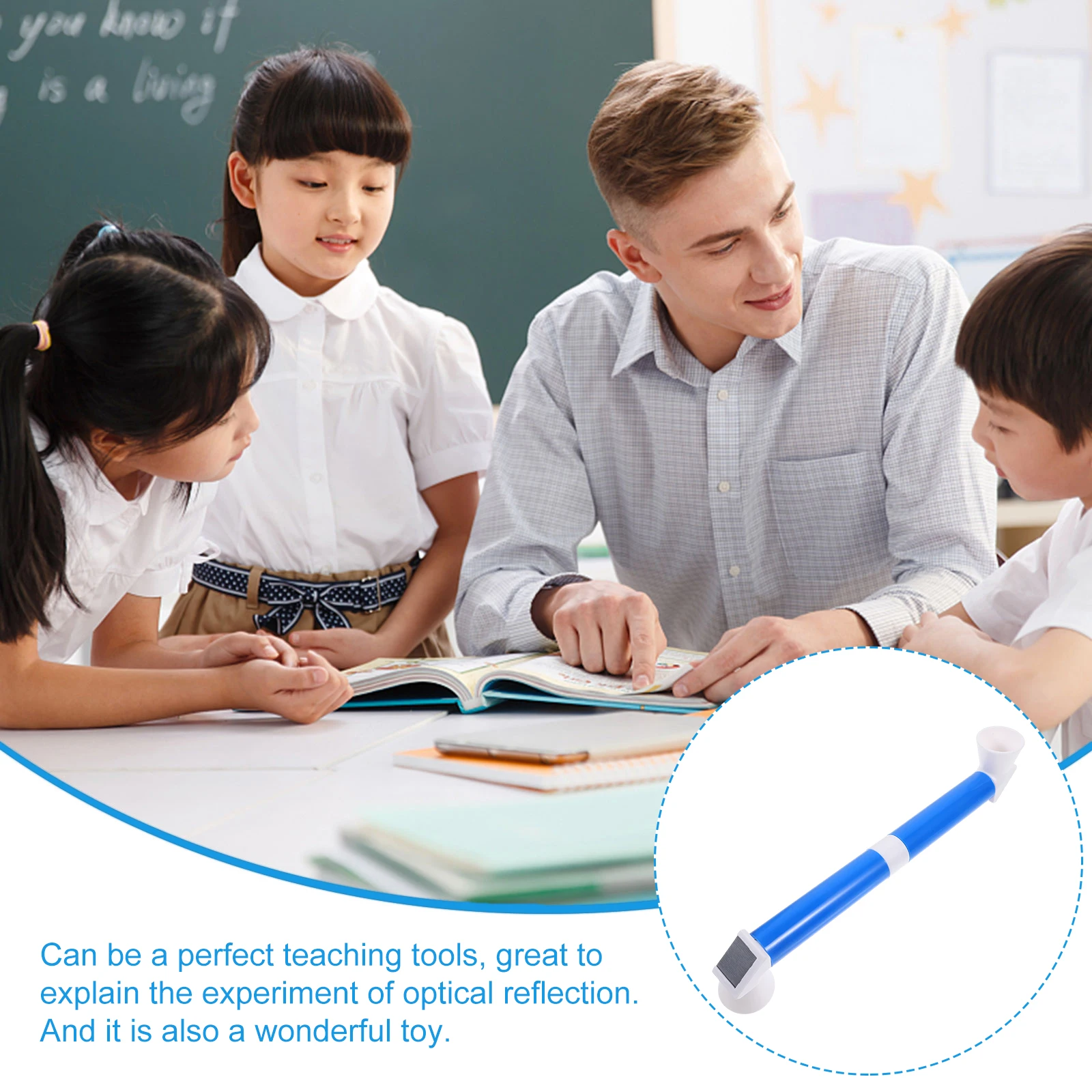 

1Set DIY Periscope Plastic Educational Kit Kids Experiment Supplies Optical Reflection Assembly