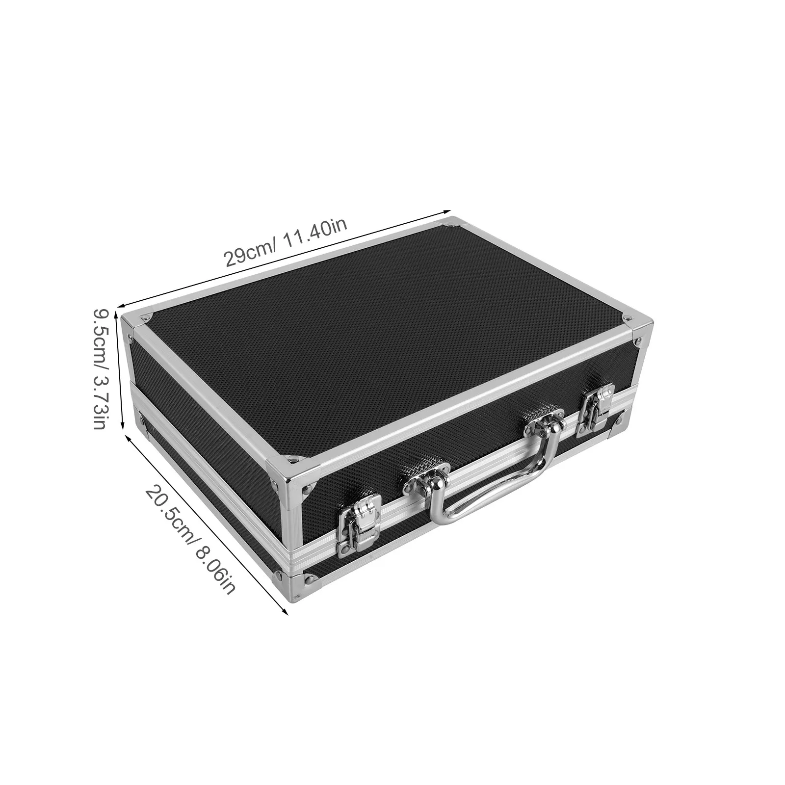 Heavy Duty Aluminum Alloy Toolbox Portable Weather Resistant Tool Storage Box for Harsh Environments Scratch Resistant Surface