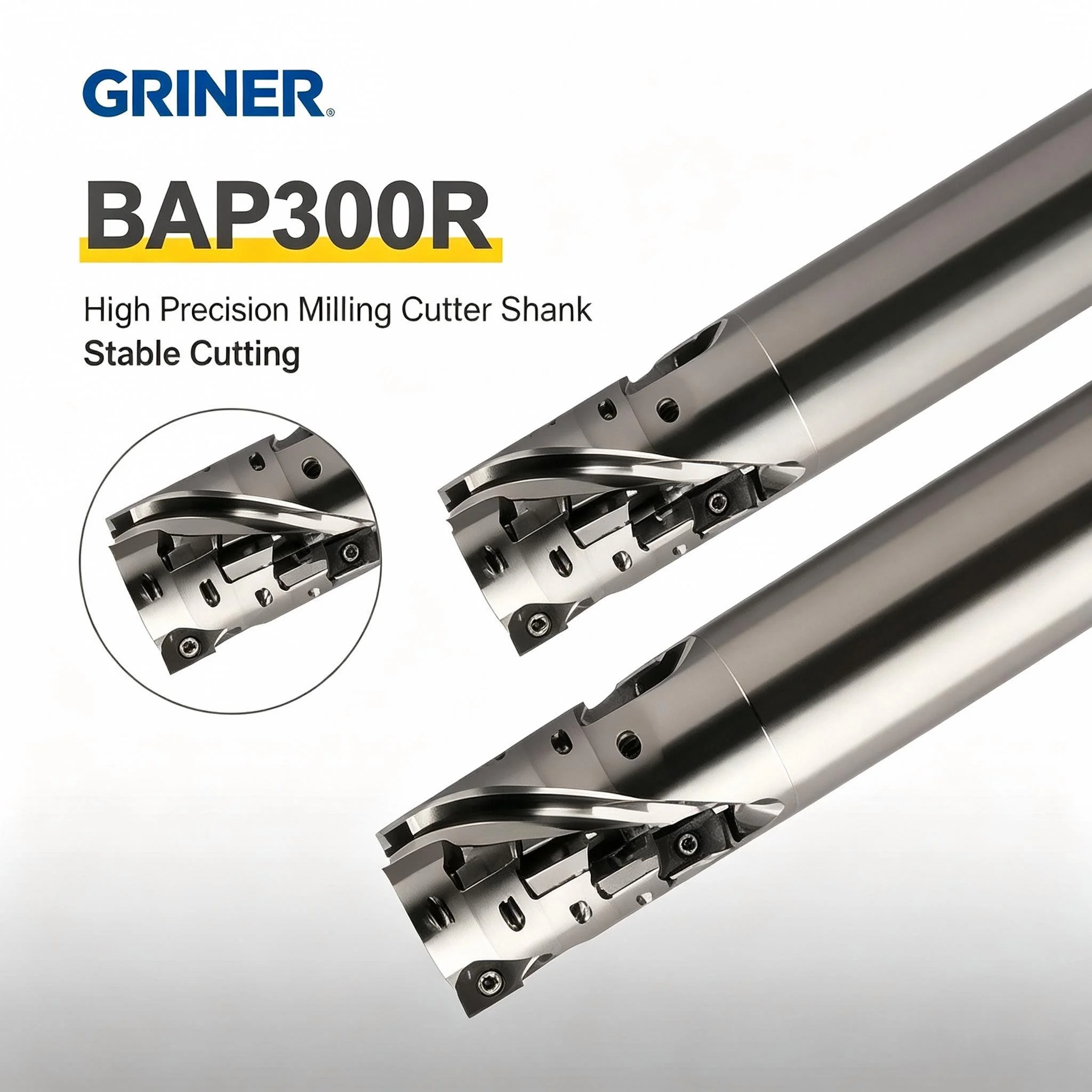 Helical Shell Mill BAP300R Side Roughing Cutting Spiral Groove For APMT1135 Carbide Insert Corn Milling Cutter Rod CNC TOOL