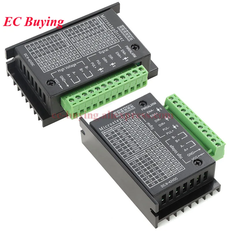 42/57 Stepper Motor Driver TB6600 23/17 Motors 4A DC9-40V 1 Axis Stepping Motor Control Board Module CNC Engraving Machine