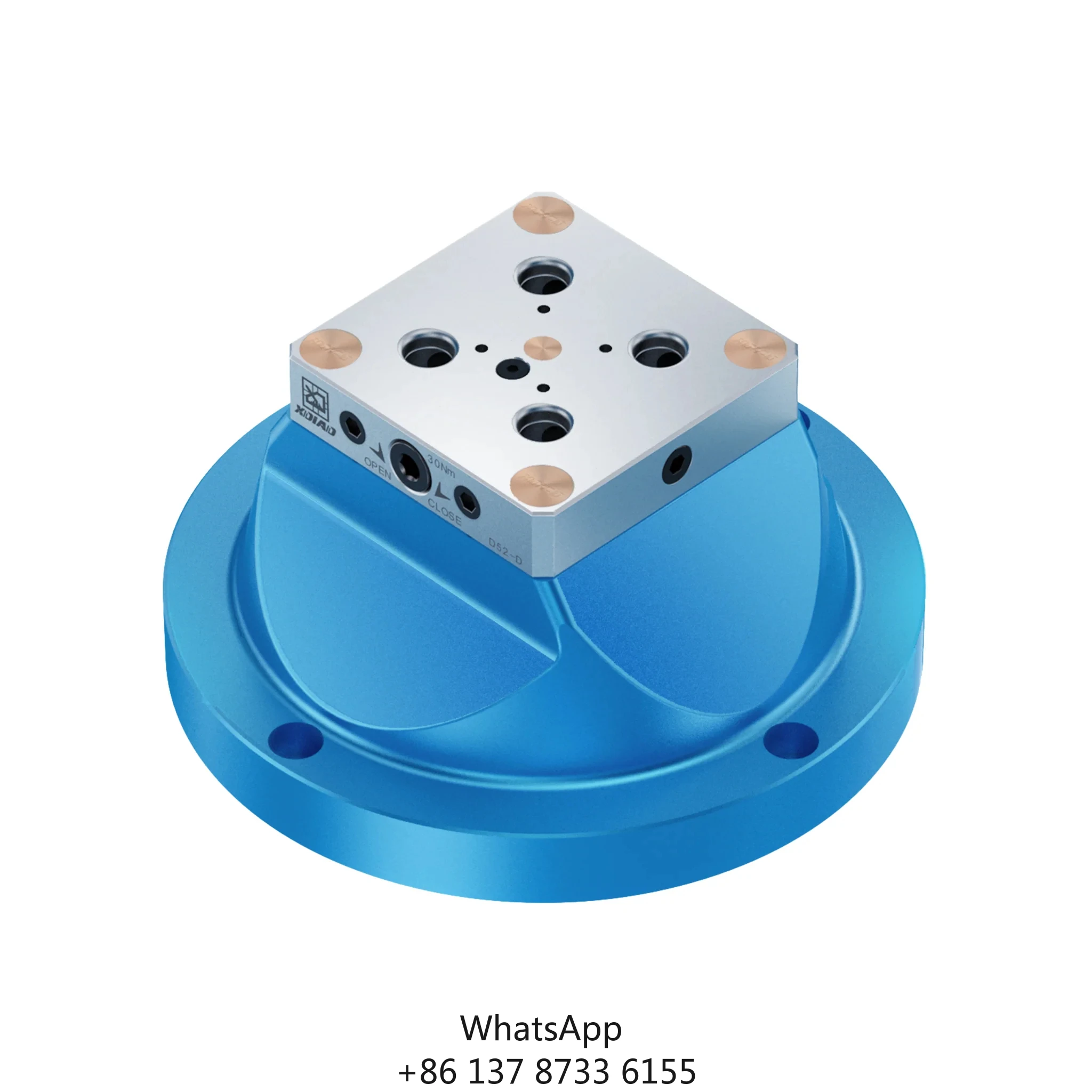 

Five-axis Machining D250-L100-D52 Milling Garment Frame Pneumatic Self Centering Mini Air Clamp Tools Fixture Vise