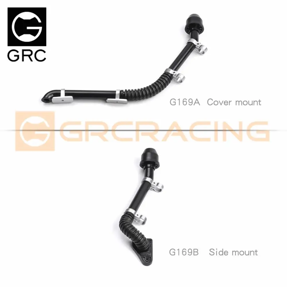 GRC Classic Snorkel Air Intake Pipe For 1/10 RC Car Crawler Trax/as TRX-4 Defender RC4WD D110 D90 Body Upgrade #G169A G169B