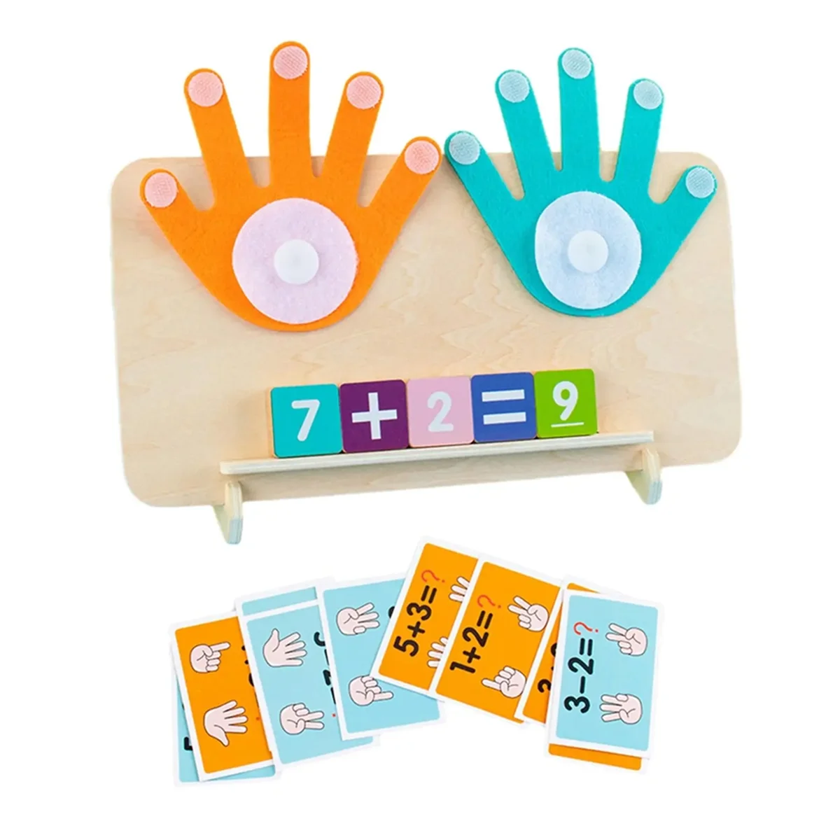 Finger Numbers Intelligence Math Toy Develop Finger Counting Math Toy for Preschool Children Travel Game