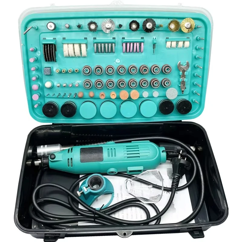 

388pcs Speed Adjustable Micro Rotary Grinder Tool Kit Mini Drill Rotary Tools and Engraving Pen Grinding Accessories Set