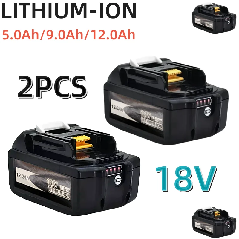 12000mAh Compatible For 18V Rechargeable Power Tool Battery Lithium ion Replacement LXT BL1860B BL1860 BL1850