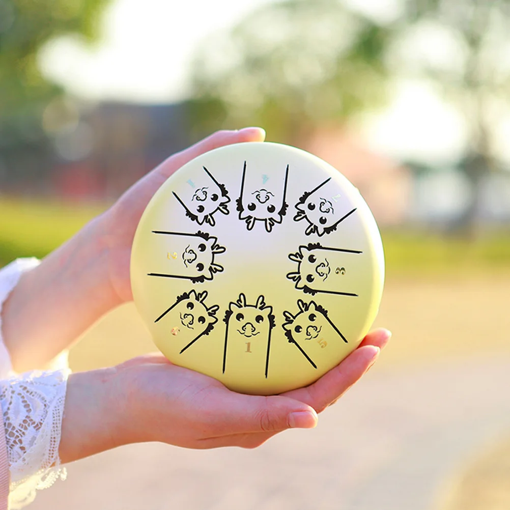 

12 Zodiac Steel Tongue Drums 55mm Stainless Percussion Instrument Toddler Small Meditation Set Decorative Portable