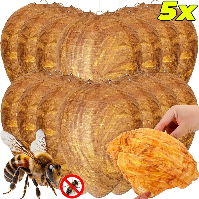 NONE 1/5PCS Wespe Falle Wasserdichte Outdoor Hängen Laterne Fallen Wiederverwendbare Garten Obst Fliegen Catcher Schädlingsbekämpfung Werkzeuge garten Liefert
