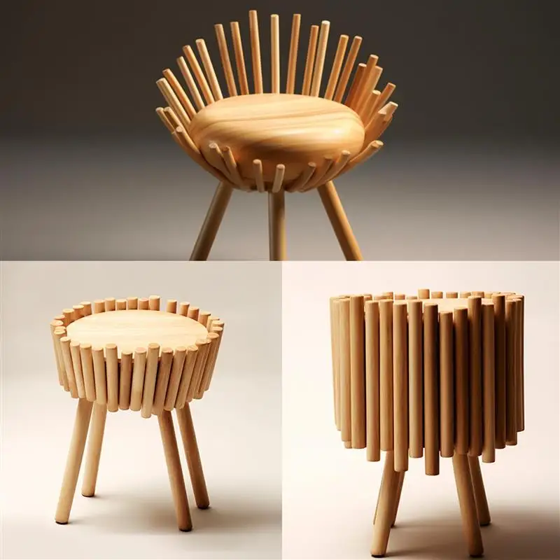 3-30pcs Round Wooden Stick Balsa Solid Wood Crafts Model Making DIY Durable Building Model Woodworking Tool