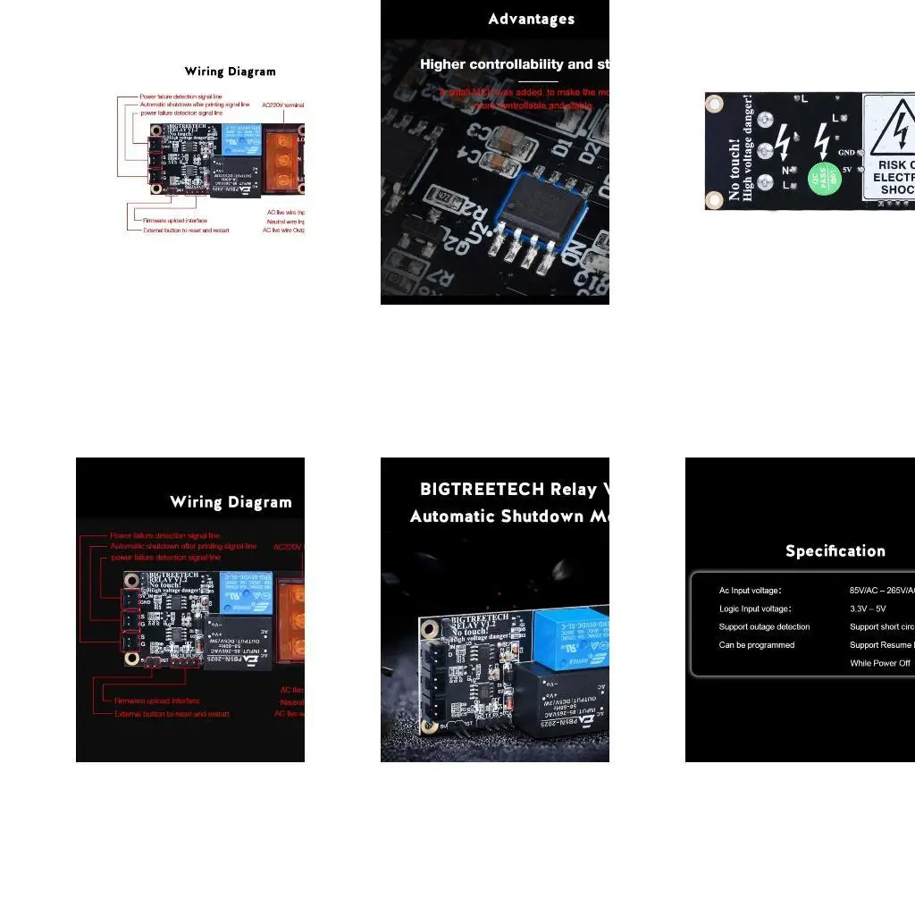 

31BA Practical Bigtreetech V1.2 Automatic Shutdown Modules After Printing To BIQU-Thunder For CR10 Printer Repair Part