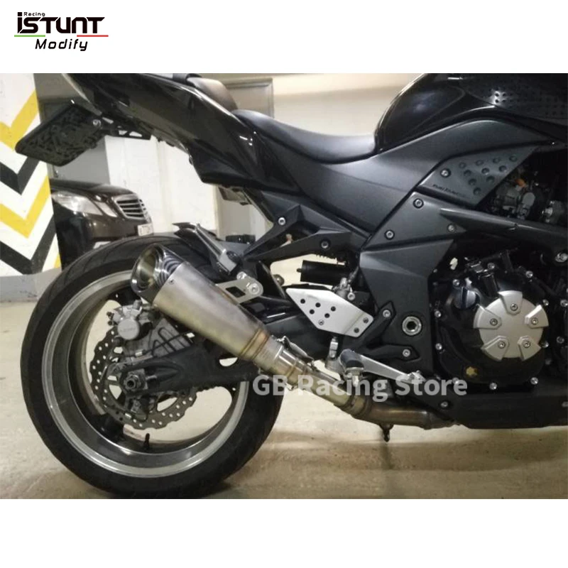 For Kawasaki Z1000 2007 2008 2009 Motorcycle Exhaust Escape Moto Modified Middle Link Pipe Carbon Fiber Muffler DB Killer