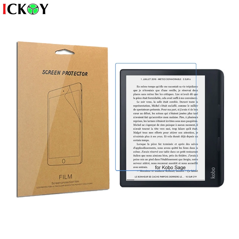 2pcs Matte Screen Protector Shield Film for Kobo Sage Protective Anti-Scrach Cover Film e-Reader Accessories