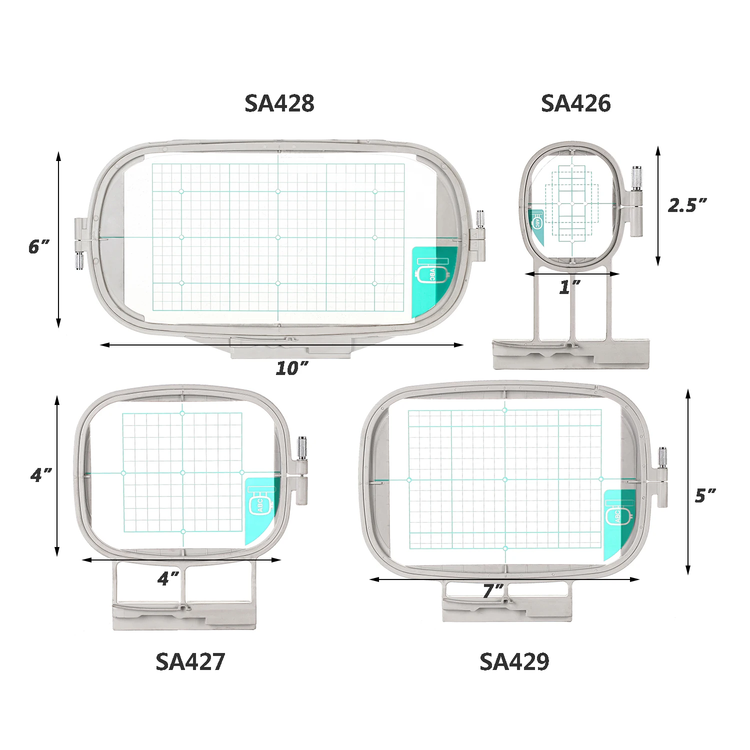 Sewing and Embroidery Hoop for Brother ULT 2003D 2002D Galaxie 3000 BabyLock Ellageo ESG1 SA426 SA427 SA428 SA429 Frame