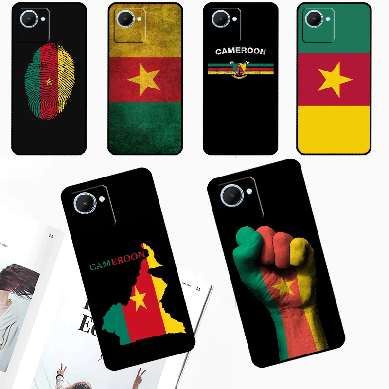 Republic of Cameroon Flag For Realme GT 5 Pro GT3 Neo5 9 10 11 12 Pro Plus C25s C21Y C30 C31 C33 C51 C53 C55 C35 Case