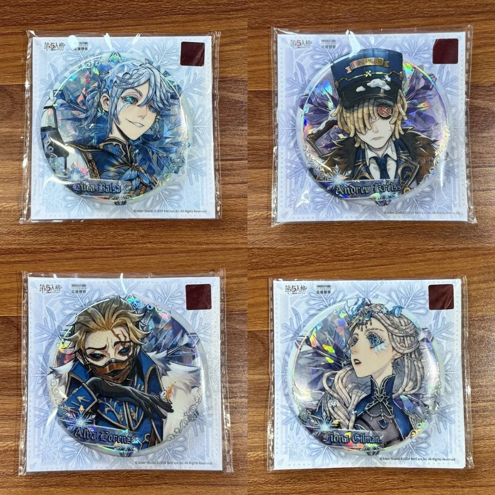 Nuevo Broche Temático de Identity V: Frost, Fiona Gilman, Luca Balsa, Andrew Kreiss, Alva Lorenz, Insignia de Cosplay, Colección para Fans, Pin Decorativo