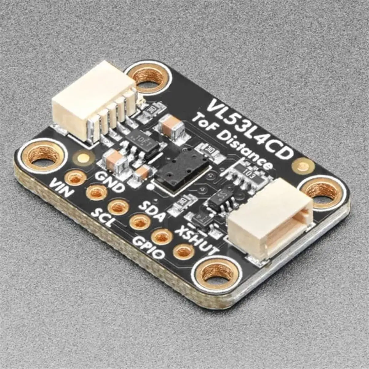

Новый датчик расстояния по технологии Time-of-Flight (ToF) VL53L4CD 2026 года, диапазон 1–1300 мм, совместим с модулями STEMMA QT и Qwiic для лазерного измерения расстояния