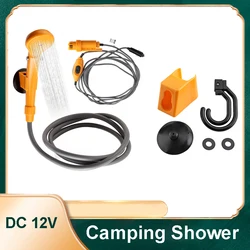 Portable Camping Shower 12V Car Cigarette lighter Handheld Outdoor Camp Shower Pump for Travel Camp Shower