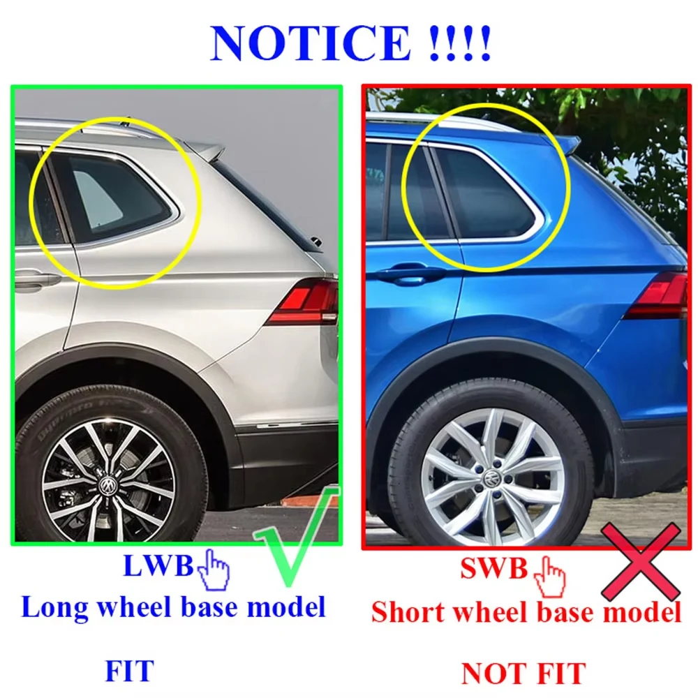 LHD Car Floor Mat for Volkswagen VW Tiguan L Allspace MK2 2016~2023 Foot Panel Liner Carpet Pads Waterproof Mats Car Accessories