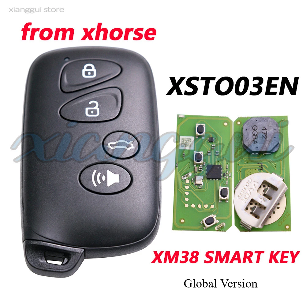 XSTO03EN Global Version XHORSE VVDI XM38 Smart Car Remote Key for Lexus for Toyota 4D 8A 4A Chip