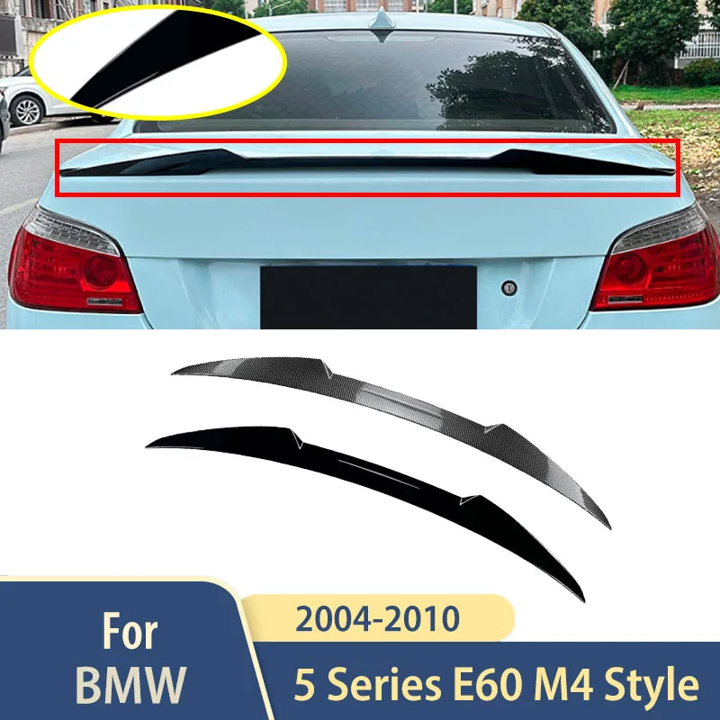 

Задний спойлер, крылья, аксессуары для BMW 5 серии E60 M4 Style 2004 2005 2006 2007 2008 2009 2010, комплекты кузова заднего крыла багажника