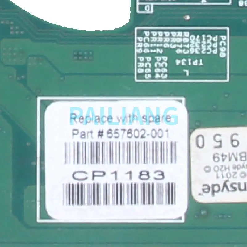 Untuk HP DV4 DV4-3000 Laptop Motherboard 657602-001 216-0810005 1GB HM65 DDR3 Notebook Mainboard