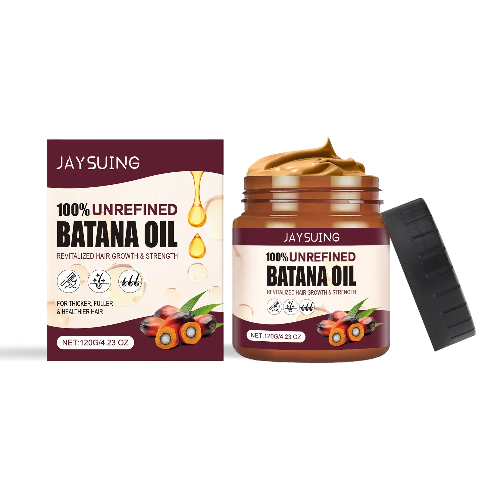 

Jaysuing Batana Oil Conditioner Moisturizing And Repairing Hair Strong Fluffy Nourishing And Brightening Conditioner 1pcs