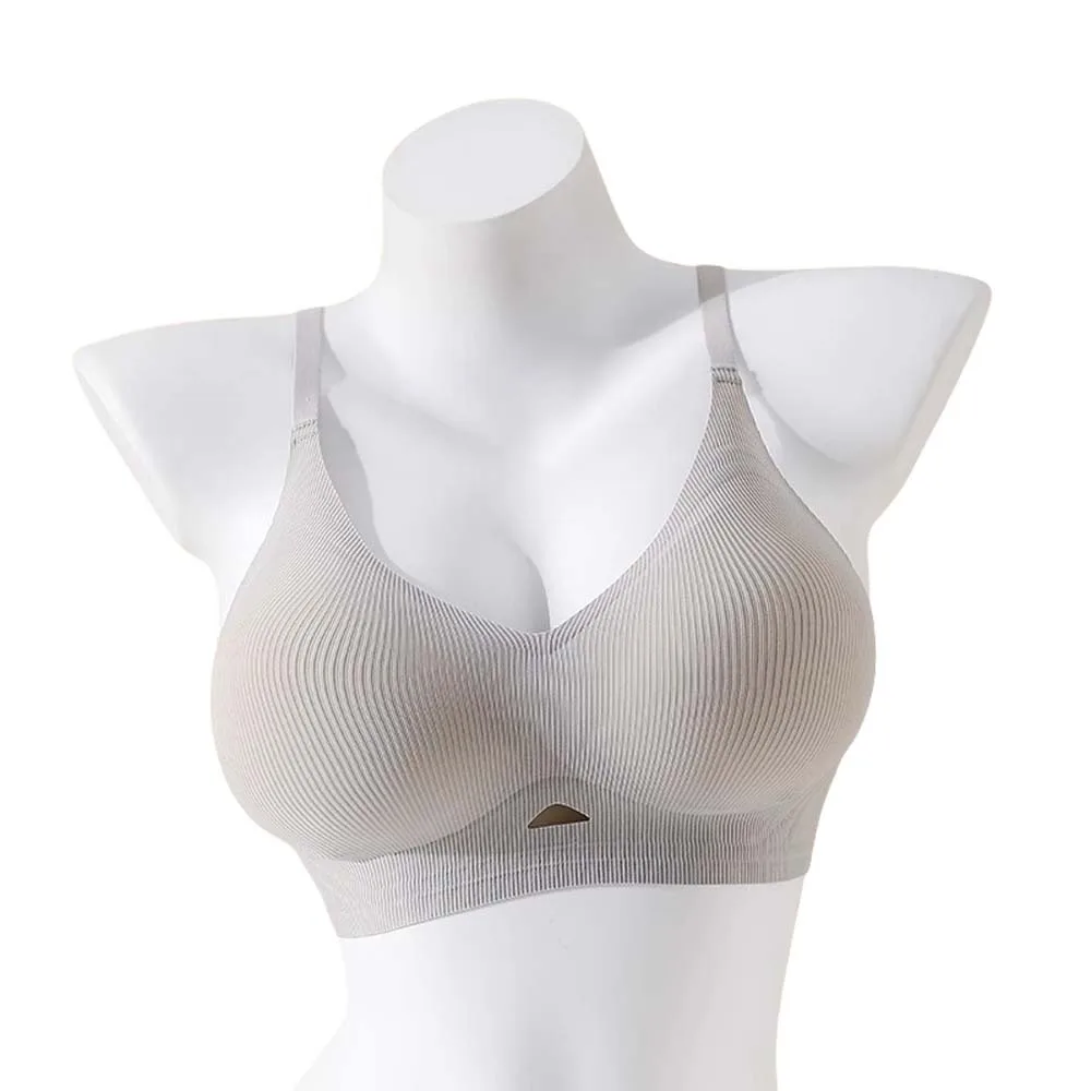 

Close-fitting Wireless Deep V Bra Anti-sagging Shockproof Brassiere for Women Lingerie Gathered Breasts Seamless Bras Running