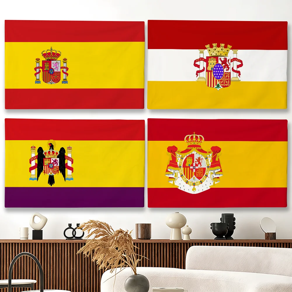 Bandera de España, adecuada para fiestas, clubes, decoración de paredes interiores y exteriores, regalo para fanáticos