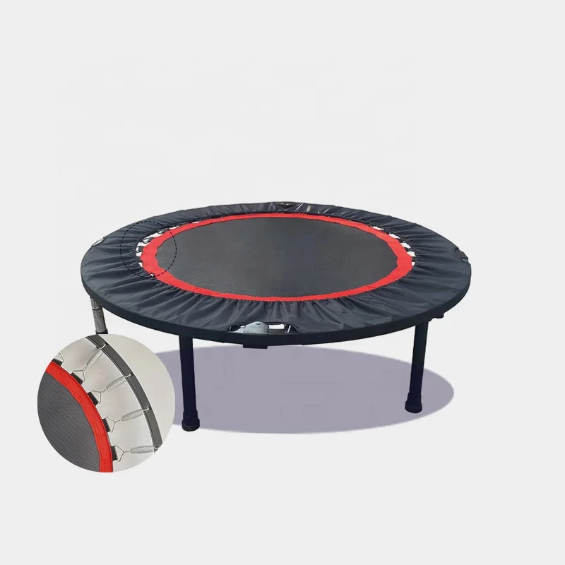 

Mini Trampoline 40inch Fitness Rebounder For Adults Indoor Workout Bungee Rope Quiet Soft Jumping