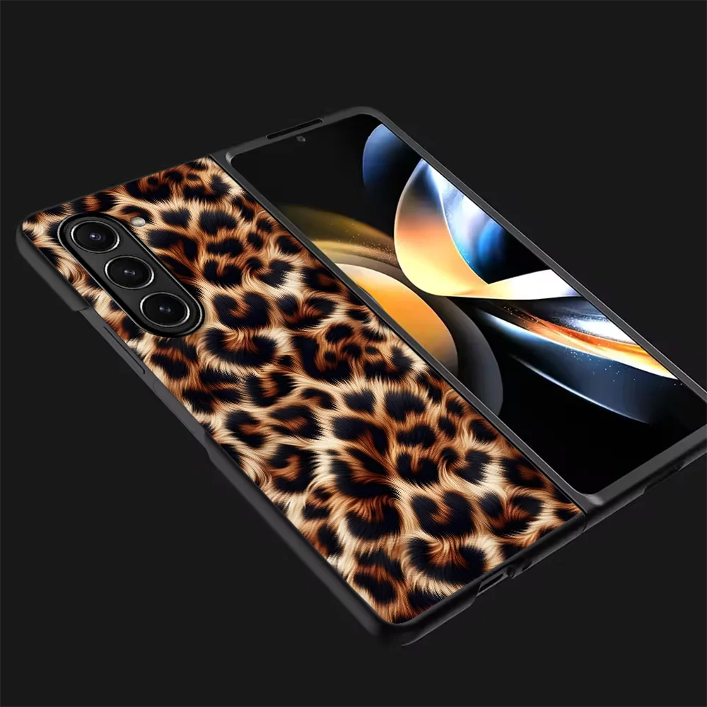 Phone Shell Case for Samsung Galaxy Z Fold 8 Ultra Z Fold 7 6 3 ZFold4 ZFold5 ZFold7 Z Fold8Ultra ZFold6 Innovative Leopard
