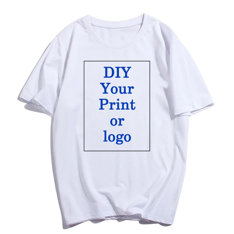 US SIZE Custom T-Shirt 100% Cotton Men Women shirt DTG Printing Technique Customizable pattern High Quality Gifts Tops