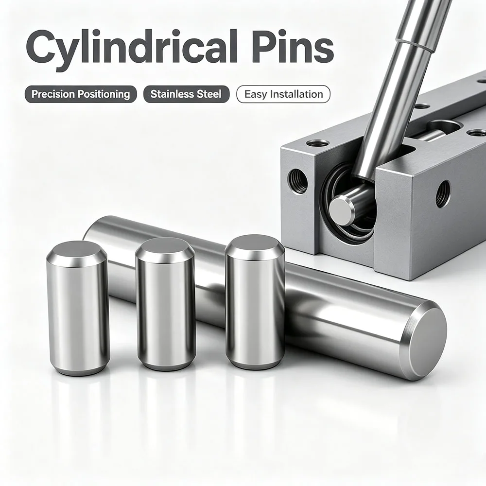Solid 304 Stainless Steel Locating Dowel Pin GB119 Double Chamfered Cylindrical Parallel Fixing Shaft Pin M1-M12